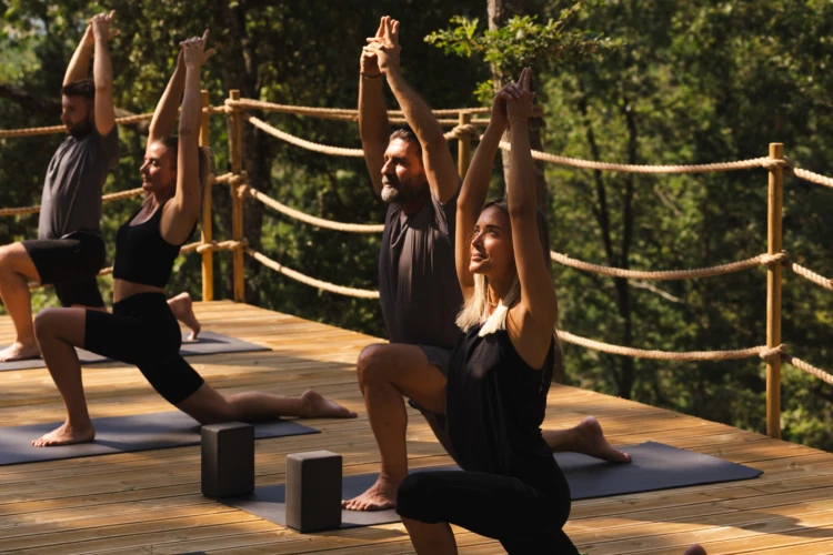 Yoga in the woods 08
